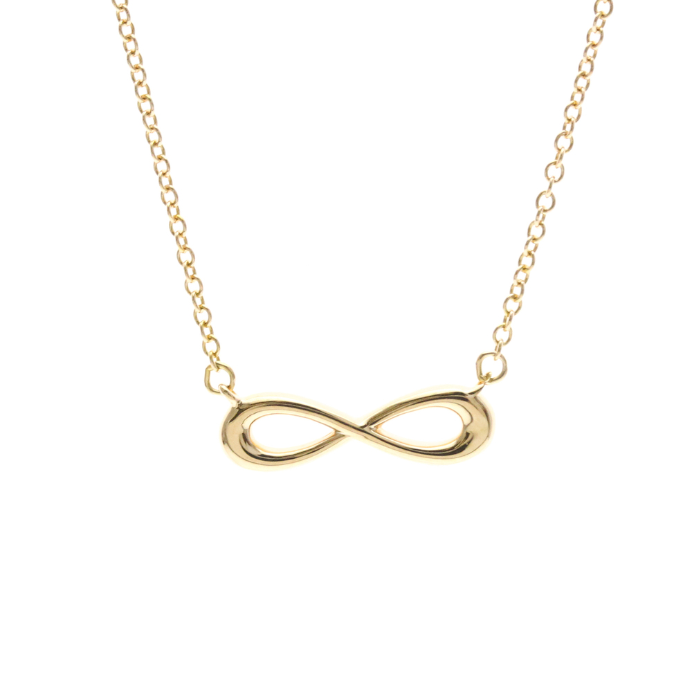 Tiffany Infinity Necklace Pink Gold (18K) No Stone Men,Women Fashion Pendant ...